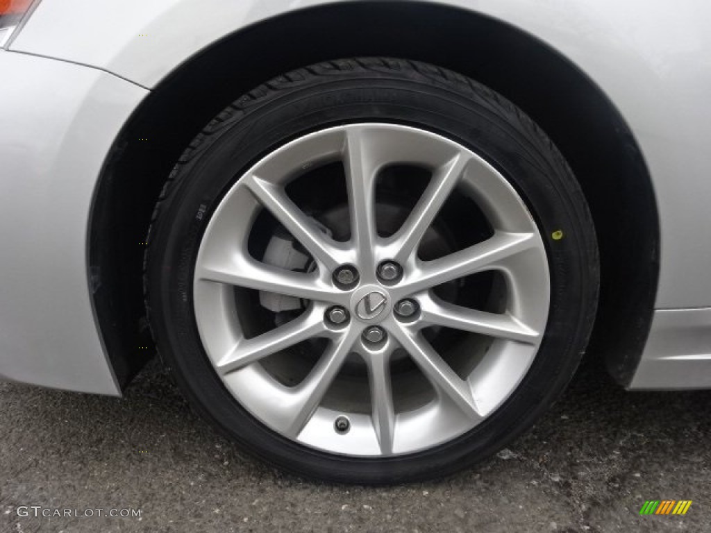 2012 CT 200h Hybrid Premium - Tungsten Silver Pearl / Black photo #9