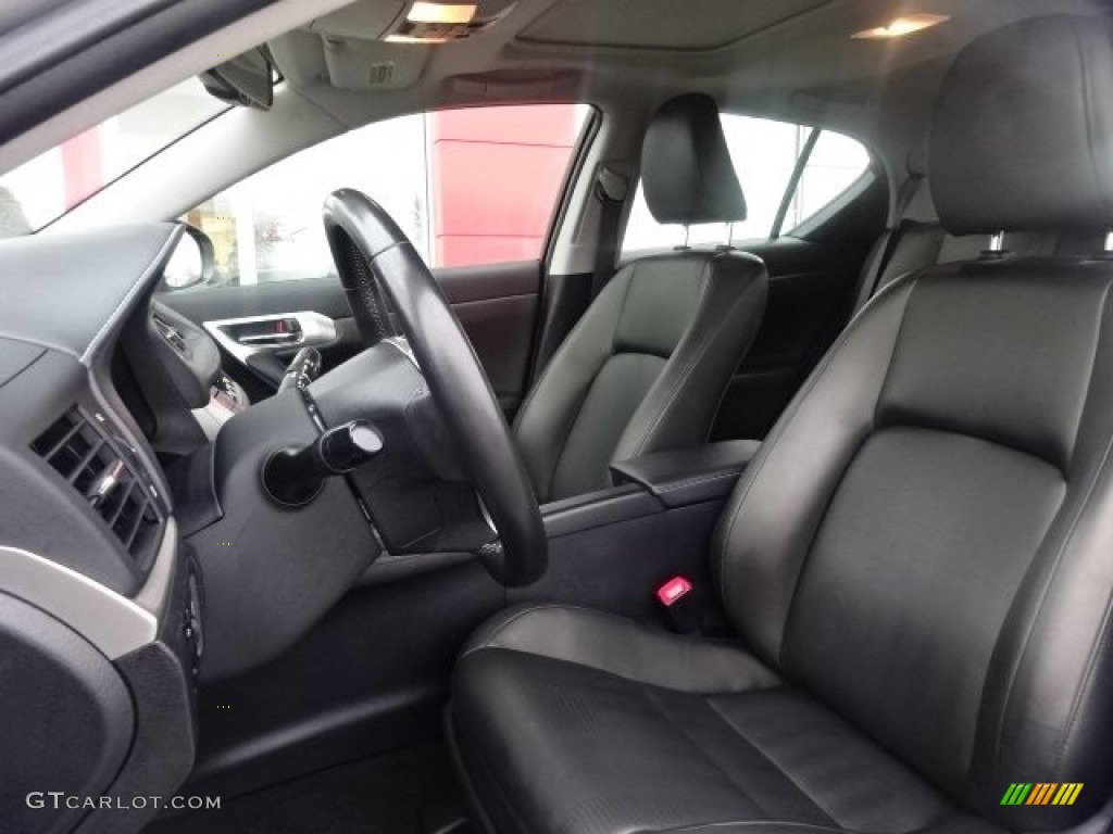 2012 CT 200h Hybrid Premium - Tungsten Silver Pearl / Black photo #12