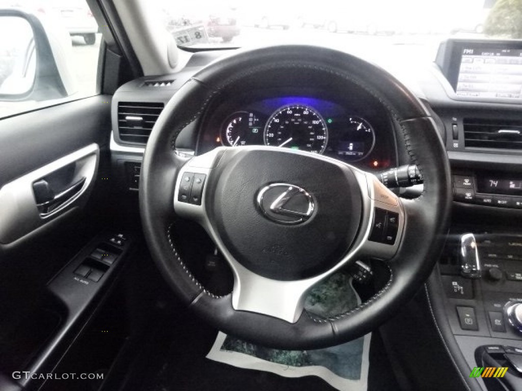 2012 CT 200h Hybrid Premium - Tungsten Silver Pearl / Black photo #20