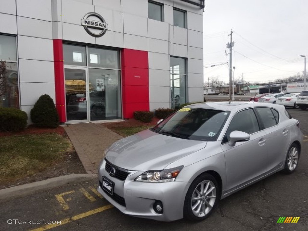 2012 CT 200h Hybrid Premium - Tungsten Silver Pearl / Black photo #27