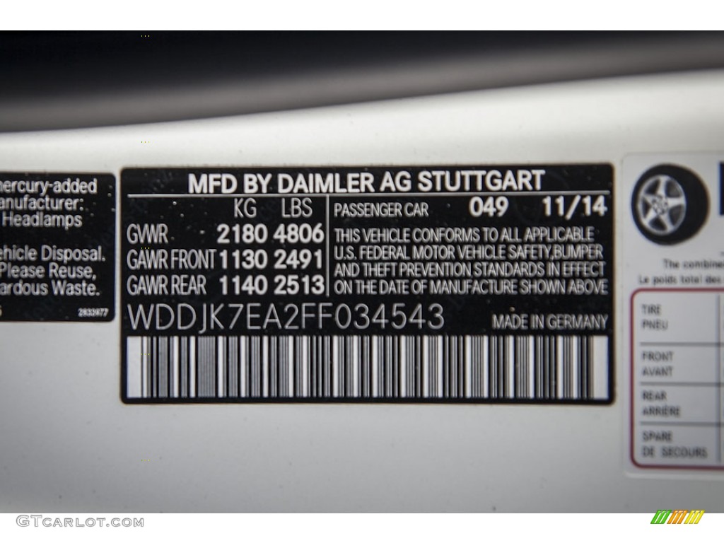 2015 Mercedes-Benz SL 63 AMG Roadster Parts Photos