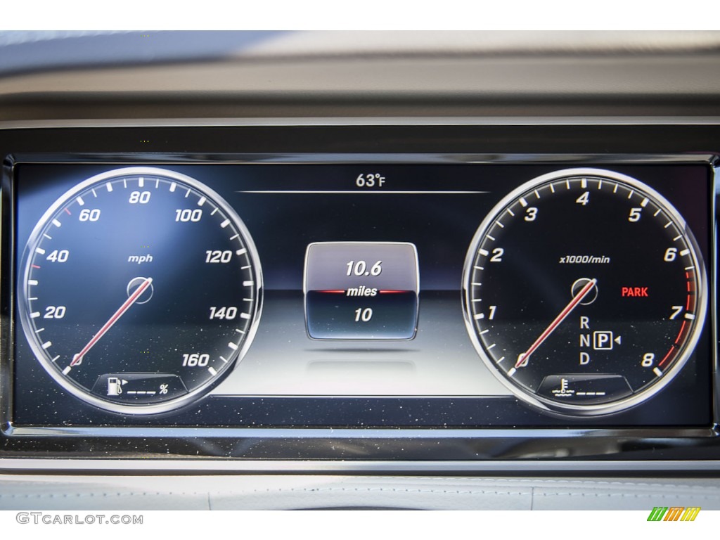 2015 Mercedes-Benz S 550 Sedan Gauges Photo #102669220