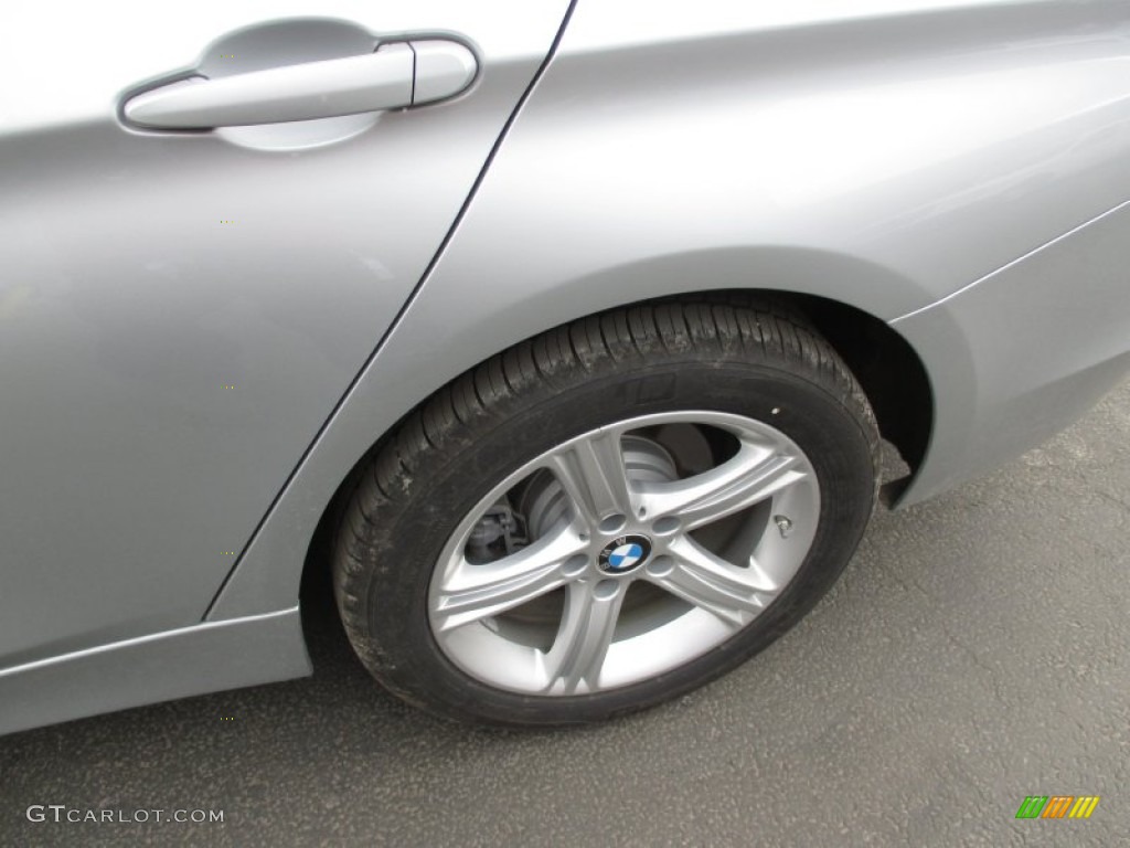 2015 3 Series 320i xDrive Sedan - Glacier Silver Metallic / Black photo #3