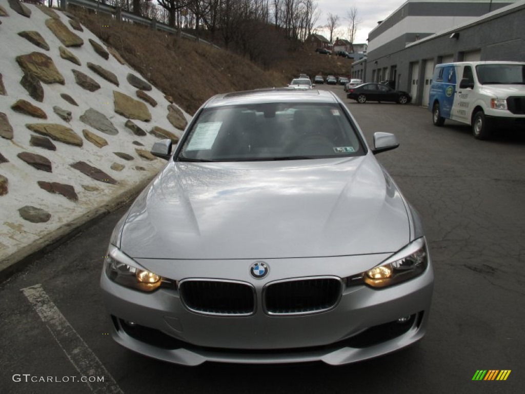 2015 3 Series 320i xDrive Sedan - Glacier Silver Metallic / Black photo #8