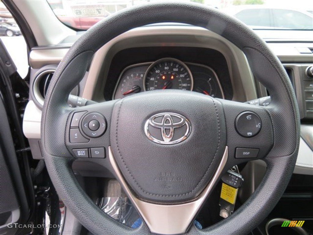2014 Toyota RAV4 LE Ash Steering Wheel Photo #102669661