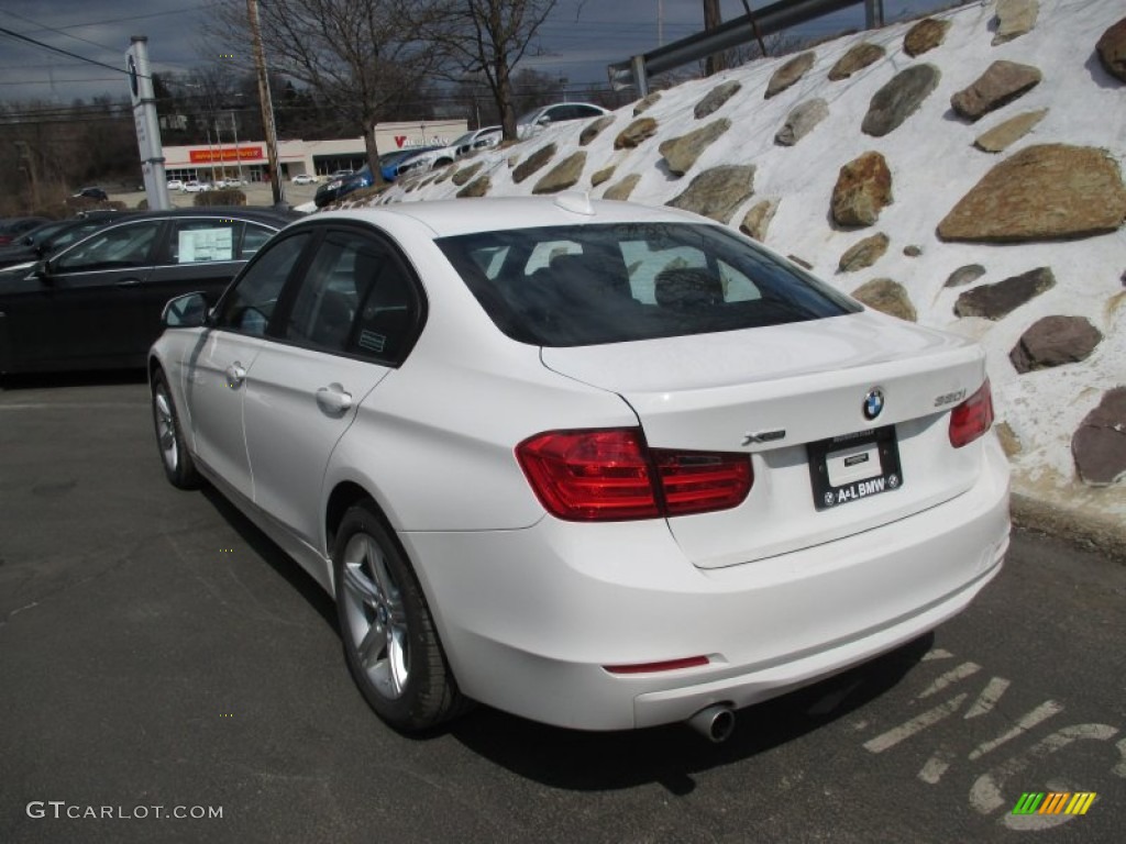 2015 3 Series 320i xDrive Sedan - Alpine White / Black photo #4