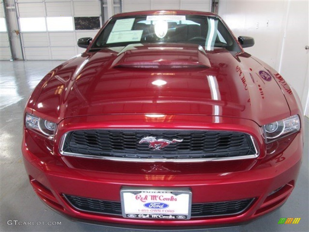 2014 Mustang V6 Coupe - Ruby Red / Charcoal Black photo #2