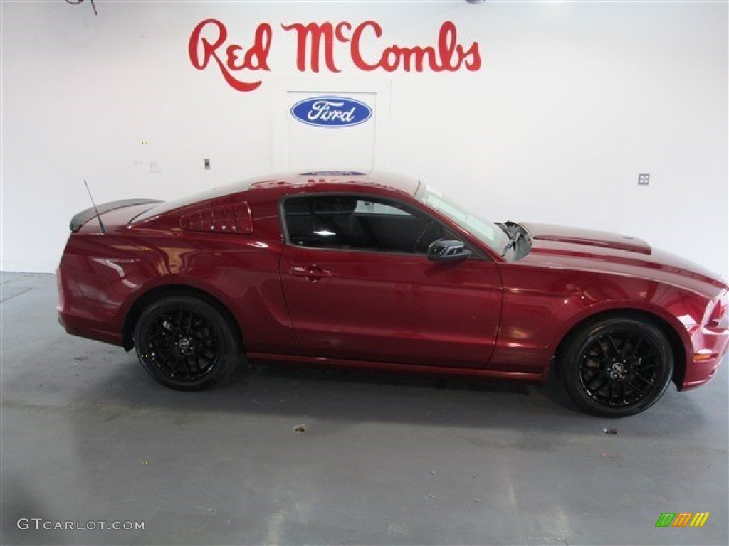 2014 Mustang V6 Coupe - Ruby Red / Charcoal Black photo #8