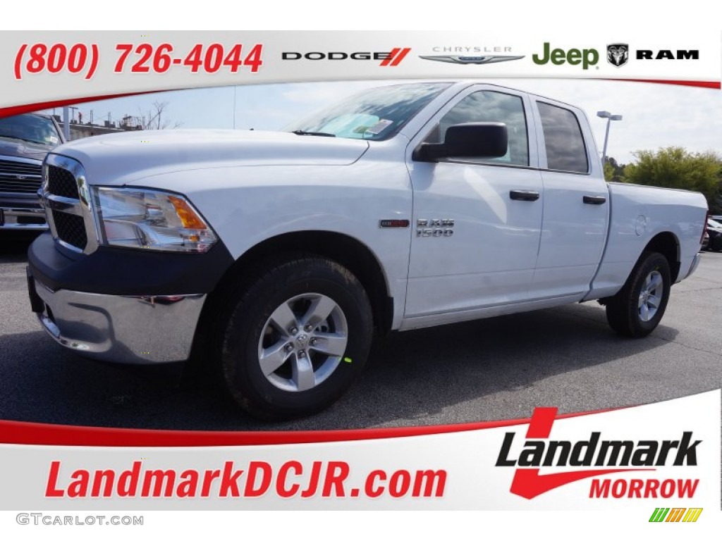 2015 1500 Tradesman Quad Cab - Bright White / Black/Diesel Gray photo #1