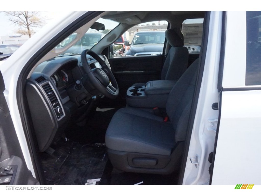 2015 1500 Tradesman Quad Cab - Bright White / Black/Diesel Gray photo #6