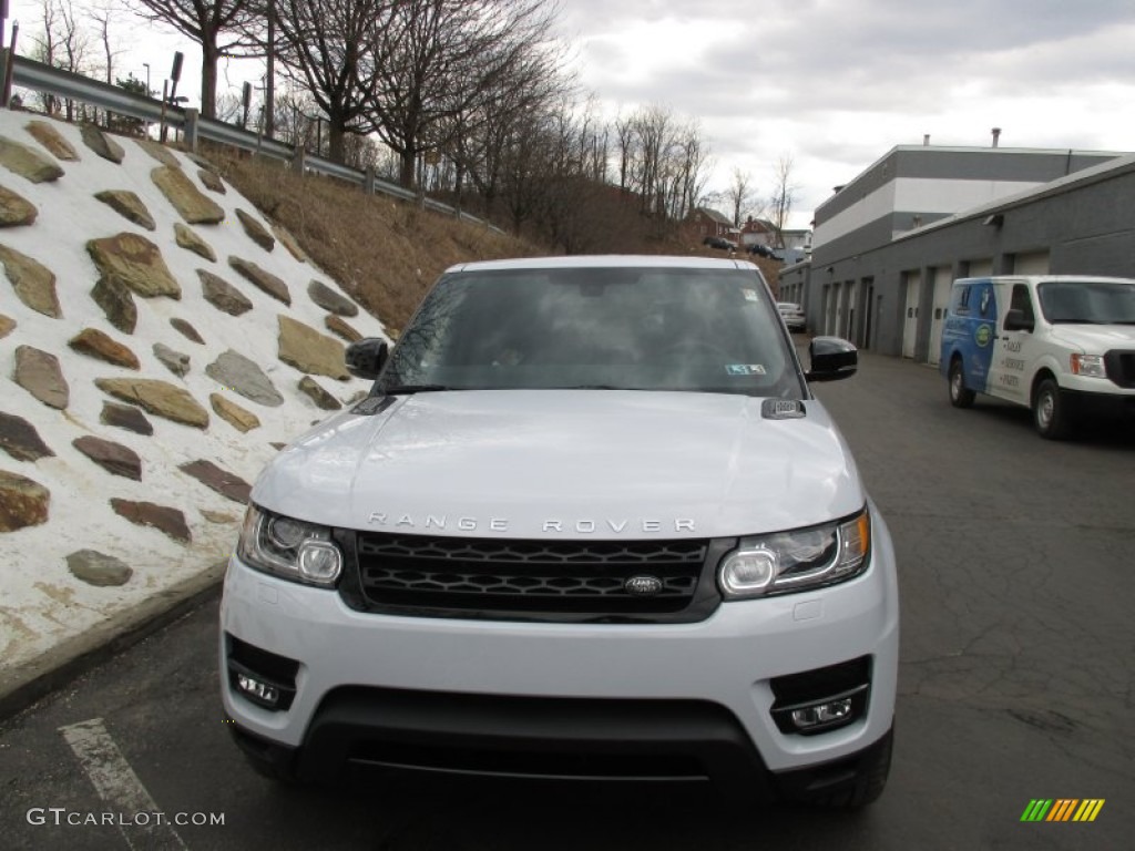 2015 Range Rover Sport Supercharged - Yulong White Metallic / Ebony/Cirrus photo #8