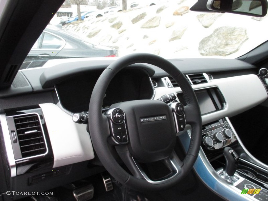 2015 Range Rover Sport Supercharged - Yulong White Metallic / Ebony/Cirrus photo #14