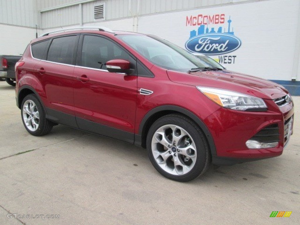 2015 Escape Titanium - Ruby Red Metallic / Medium Light Stone photo #1