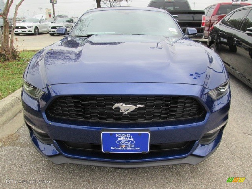 2015 Mustang V6 Coupe - Deep Impact Blue Metallic / Ebony photo #4