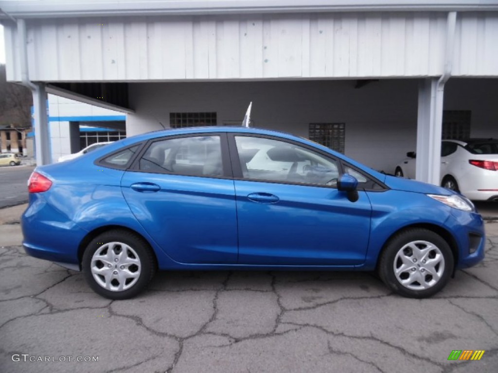 Blue Flame Metallic Ford Fiesta