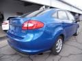 2011 Blue Flame Metallic Ford Fiesta S Sedan  photo #3