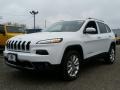 2015 Bright White Jeep Cherokee Limited 4x4  photo #1