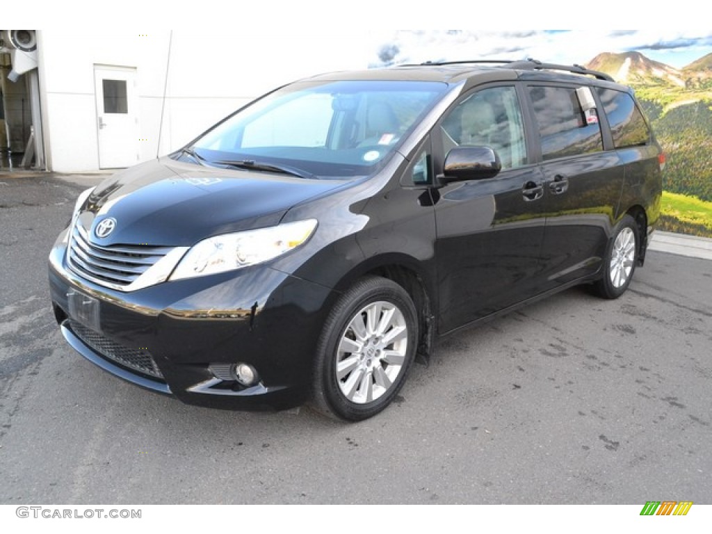 Black 2013 Toyota Sienna XLE AWD Exterior Photo #102677255