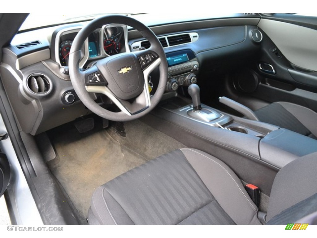 Black Interior 2012 Chevrolet Camaro LS Coupe Photo #102677929