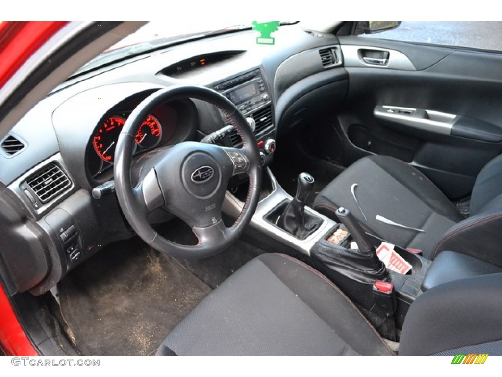 2009 Impreza WRX Wagon - Lightning Red / Carbon Black photo #5