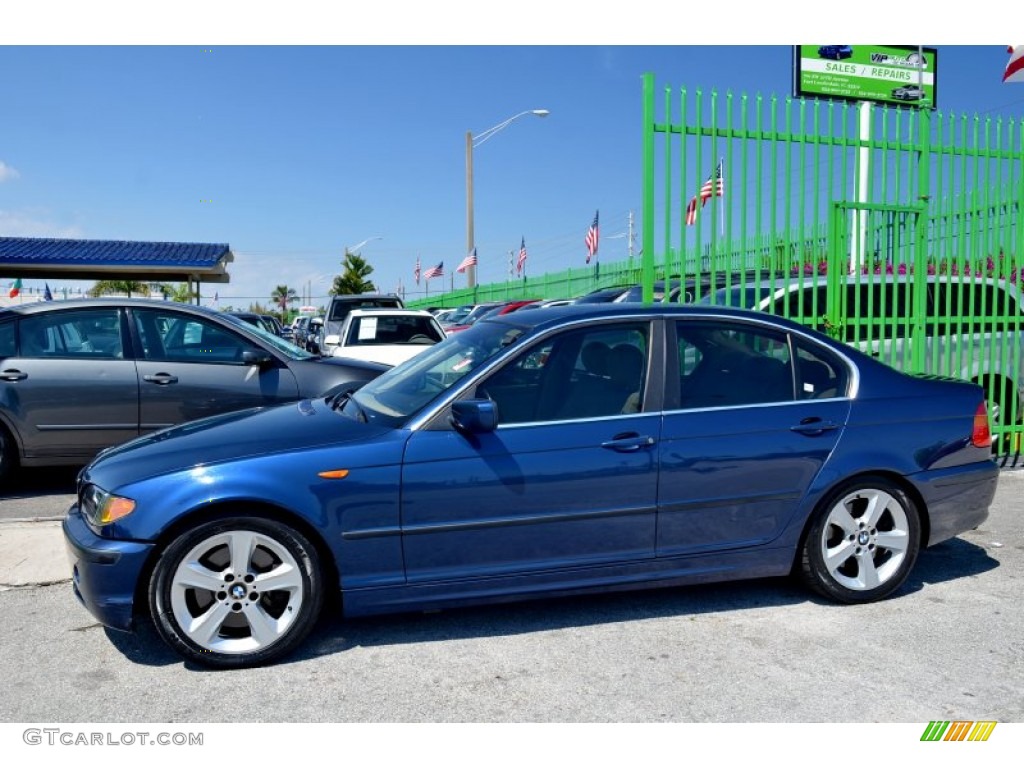 2004 3 Series 330i Sedan - Mystic Blue Metallic / Sand photo #6