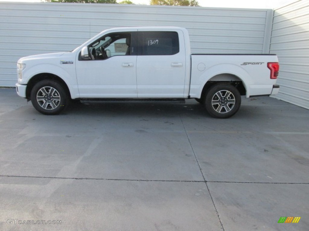 Oxford White 2015 Ford F150 Lariat SuperCrew Exterior Photo #102682108