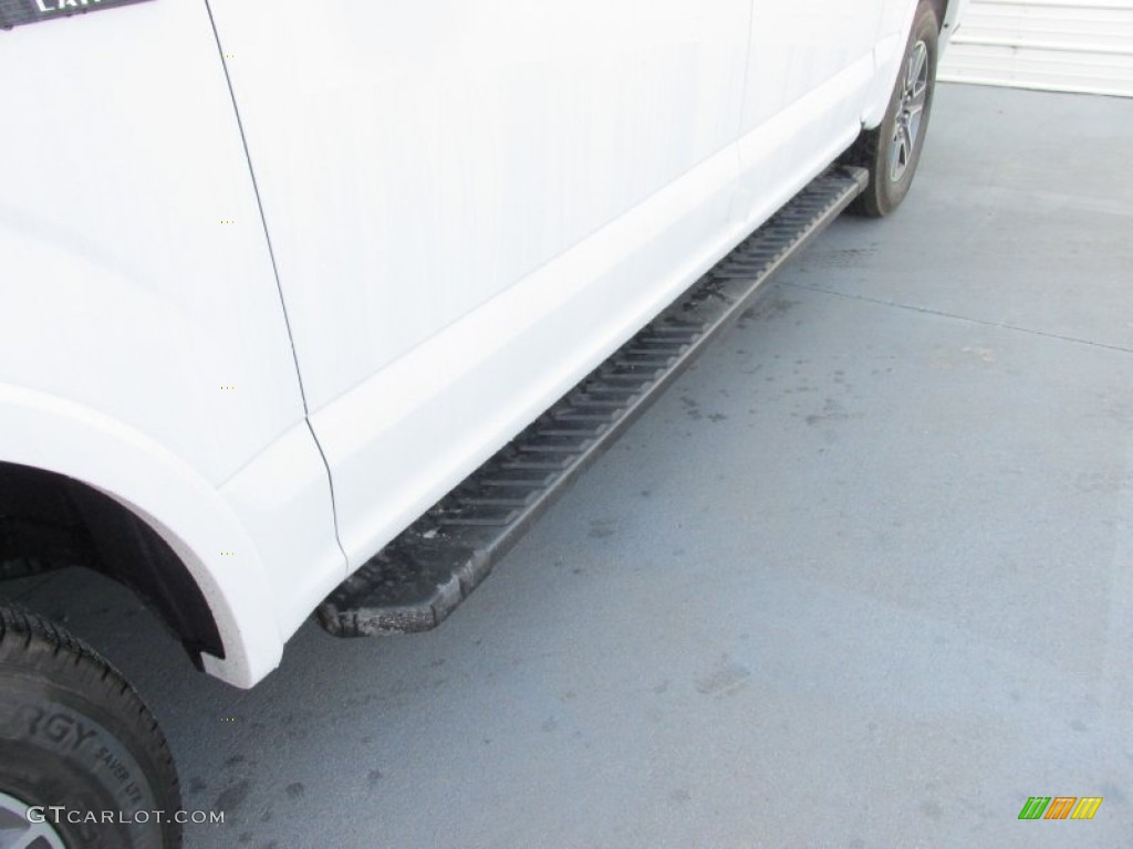 2015 F150 Lariat SuperCrew - Oxford White / Black photo #12