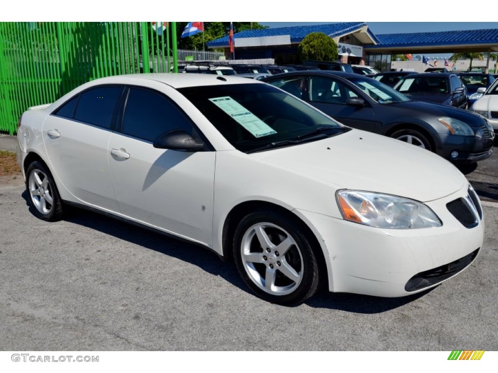 2008 G6 V6 Sedan - White Diamond Tri Coat / Light Taupe photo #4