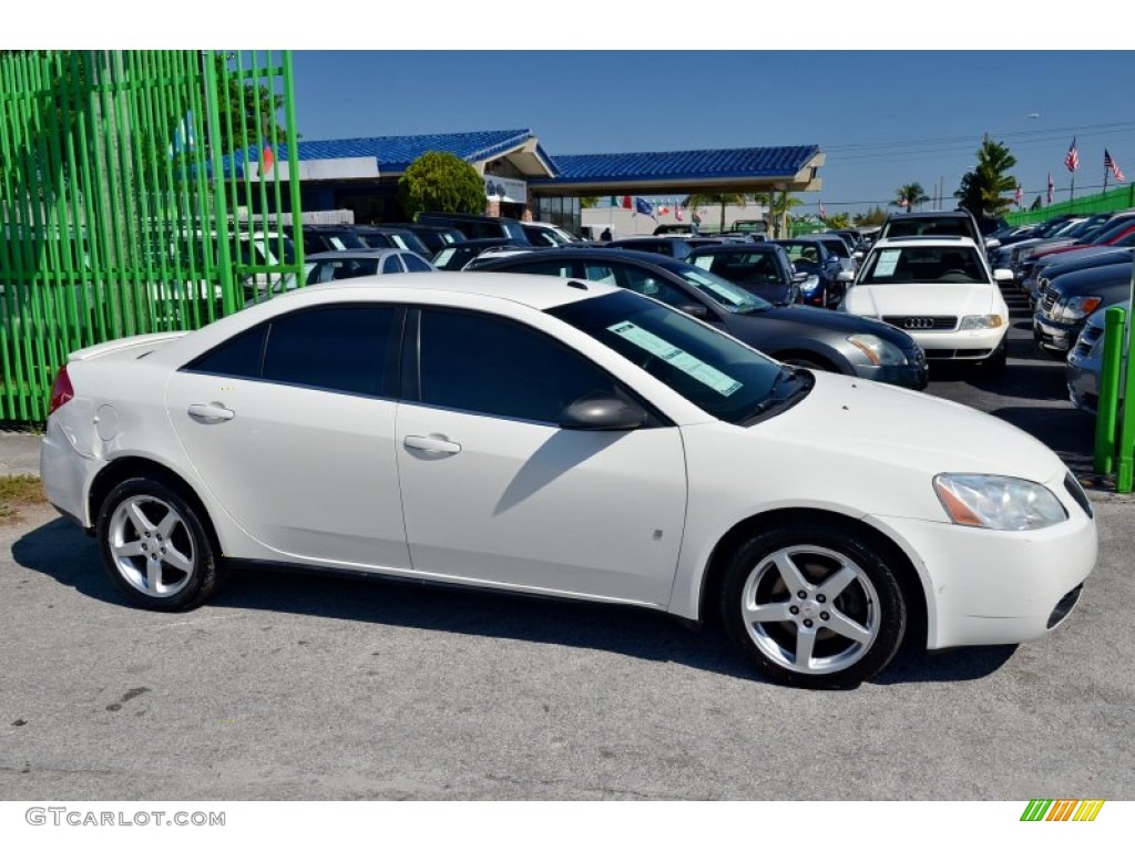 2008 G6 V6 Sedan - White Diamond Tri Coat / Light Taupe photo #5
