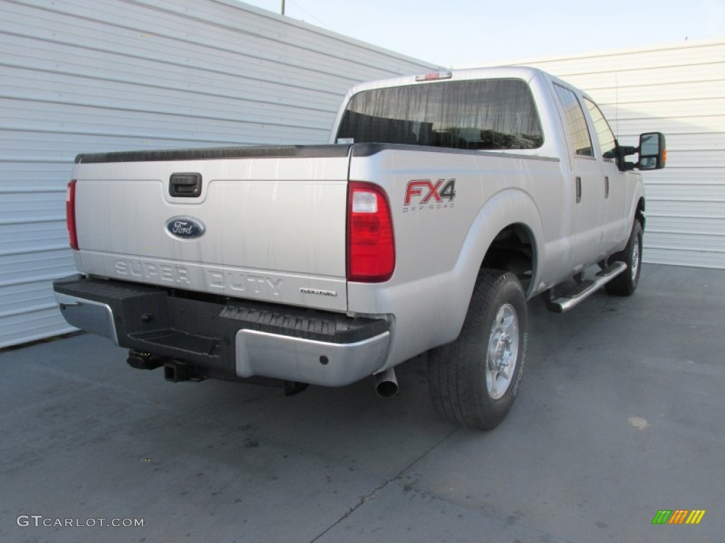 2015 F250 Super Duty XLT Crew Cab 4x4 - Ingot Silver / Steel photo #4