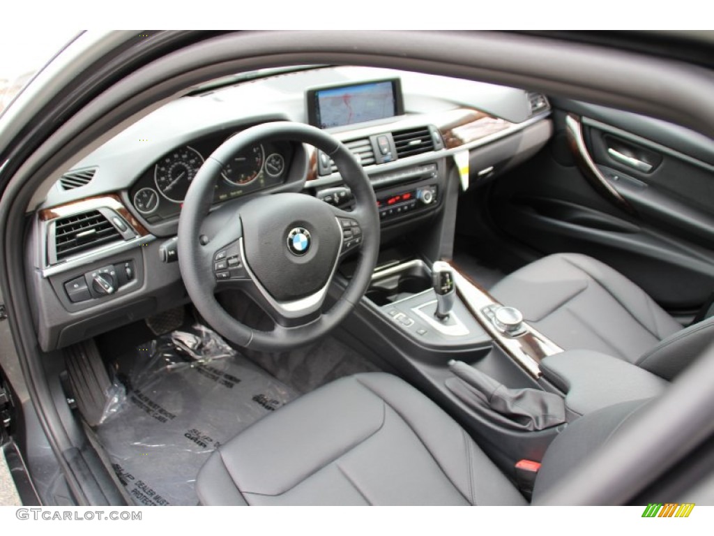 Black Interior 2015 BMW 3 Series 328i xDrive Sedan Photo #102684979