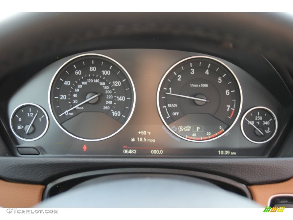 2015 BMW 4 Series 428i xDrive Coupe Gauges Photo #102685759