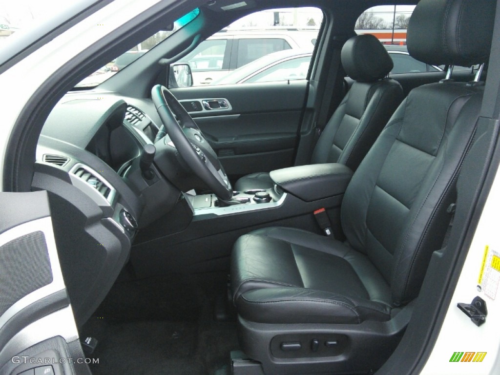 2014 Explorer XLT 4WD - Oxford White / Charcoal Black photo #6