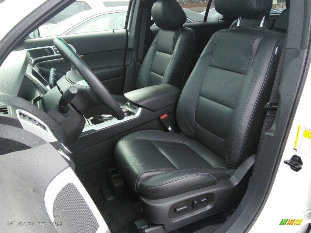 2014 Explorer XLT 4WD - Oxford White / Charcoal Black photo #8