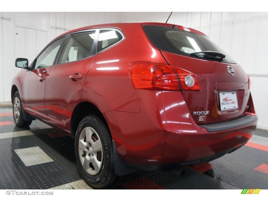 2008 Rogue S AWD - Venom Red Pearl / Gray photo #10
