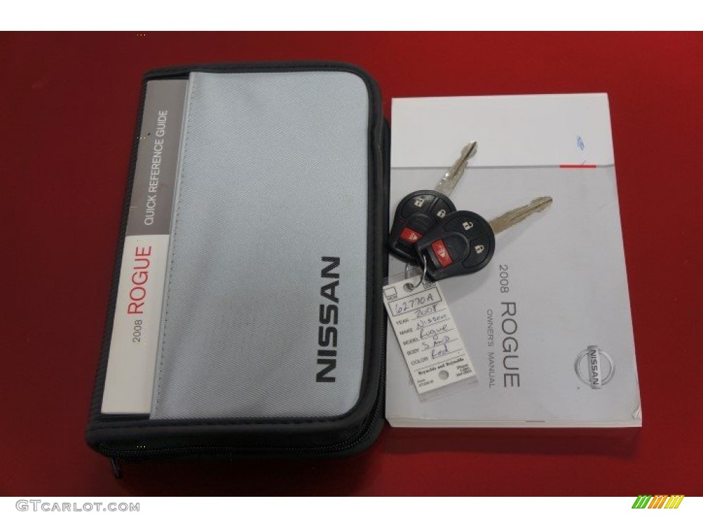 2008 Rogue S AWD - Venom Red Pearl / Gray photo #26