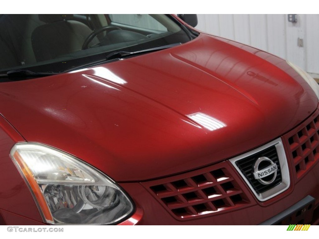 2008 Rogue S AWD - Venom Red Pearl / Gray photo #32