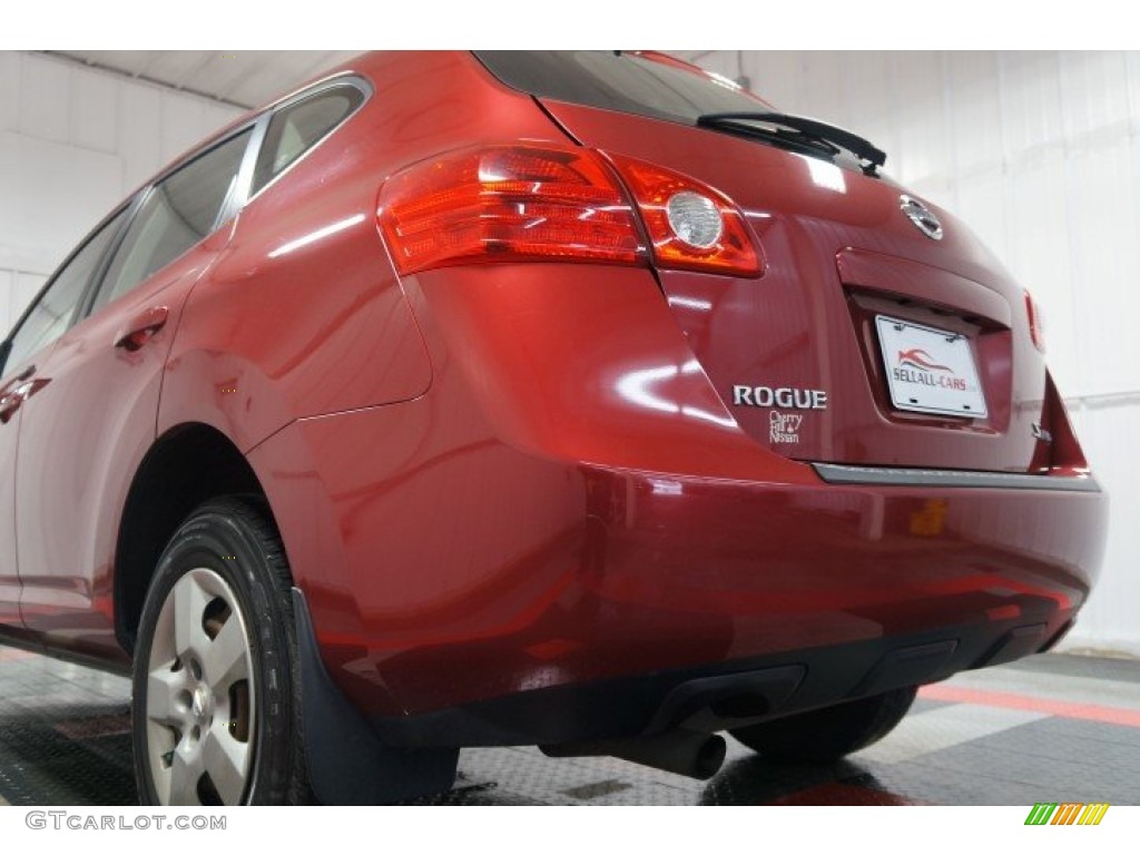 2008 Rogue S AWD - Venom Red Pearl / Gray photo #45