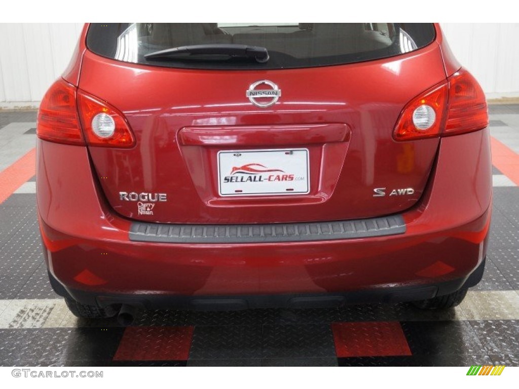 2008 Rogue S AWD - Venom Red Pearl / Gray photo #47