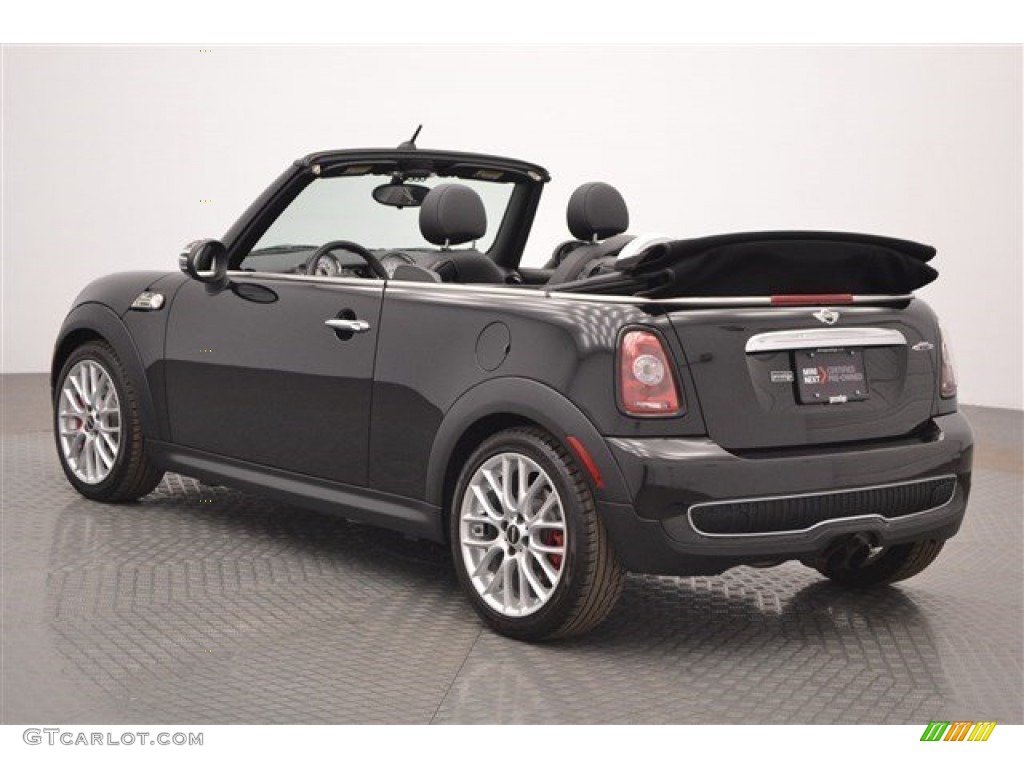 2010 Cooper John Cooper Works Convertible - Dark Silver Metallic / Checkered Carbon Black/Black photo #3