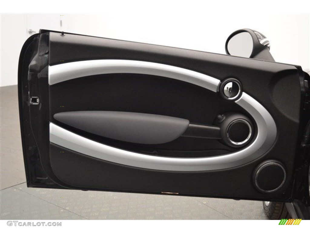 2010 Cooper John Cooper Works Convertible - Dark Silver Metallic / Checkered Carbon Black/Black photo #9