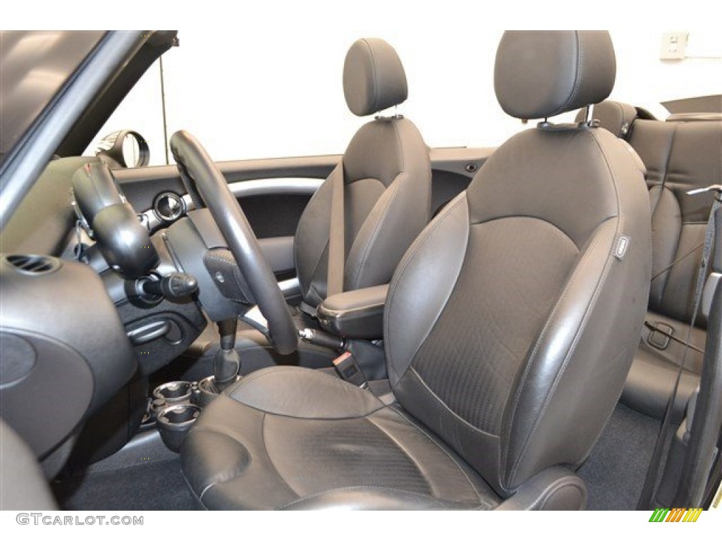 2010 Cooper John Cooper Works Convertible - Dark Silver Metallic / Checkered Carbon Black/Black photo #11