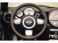 2010 Mini Cooper Checkered Carbon Black/Black Interior Steering Wheel Photo