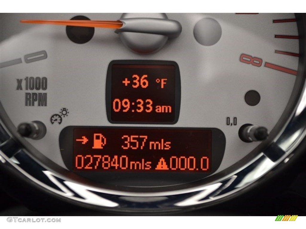 2010 Cooper John Cooper Works Convertible - Dark Silver Metallic / Checkered Carbon Black/Black photo #14