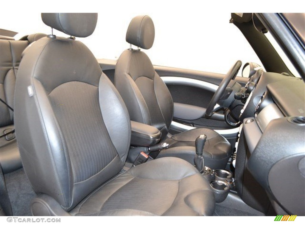 2010 Cooper John Cooper Works Convertible - Dark Silver Metallic / Checkered Carbon Black/Black photo #21