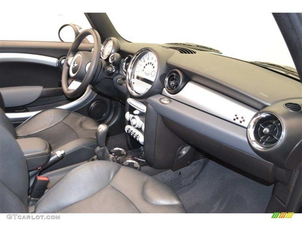 2010 Cooper John Cooper Works Convertible - Dark Silver Metallic / Checkered Carbon Black/Black photo #22