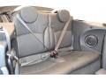 2010 Mini Cooper Checkered Carbon Black/Black Interior Rear Seat Photo