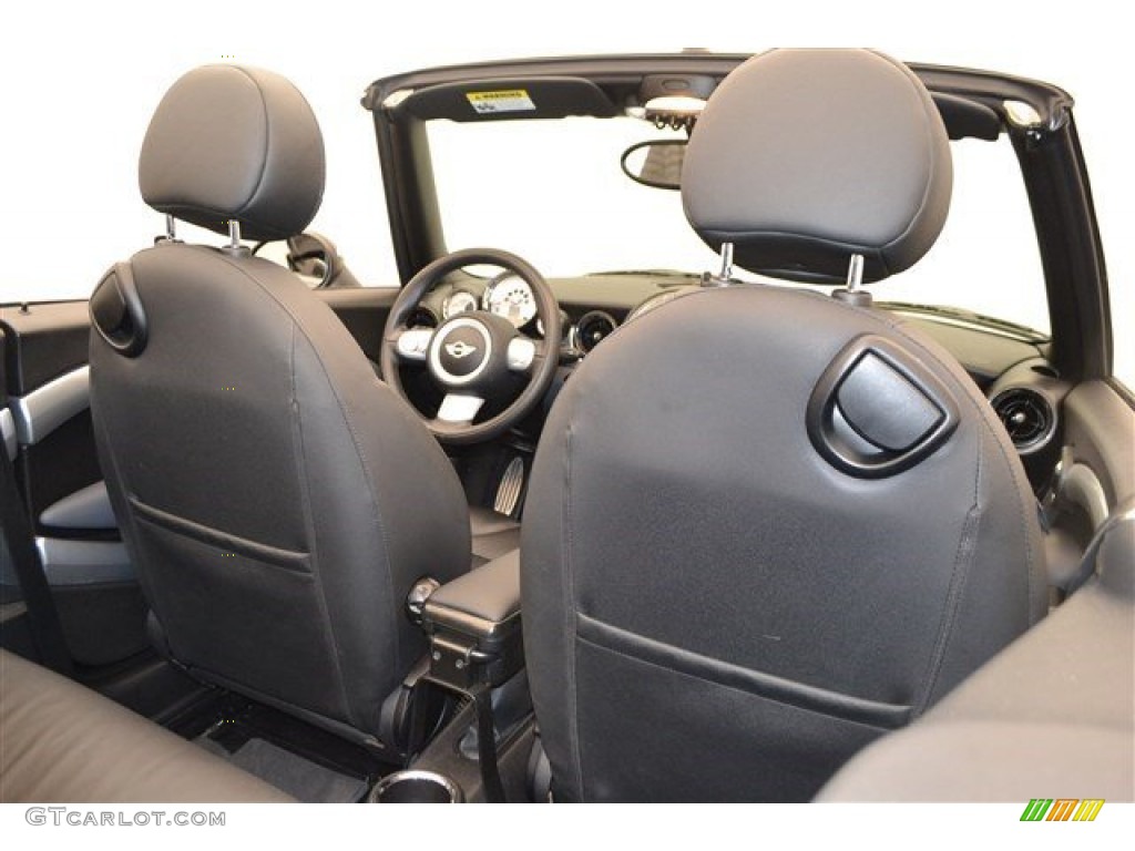 2010 Cooper John Cooper Works Convertible - Dark Silver Metallic / Checkered Carbon Black/Black photo #24