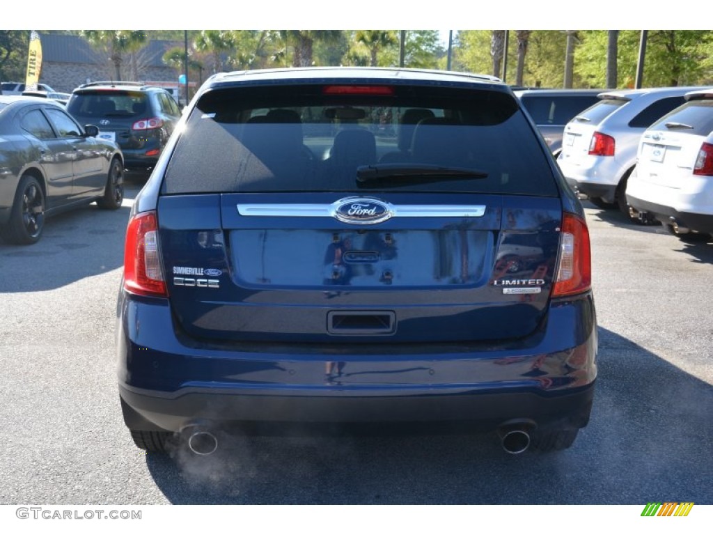 2012 Edge Limited EcoBoost - Dark Blue Pearl Metallic / Medium Light Stone photo #4