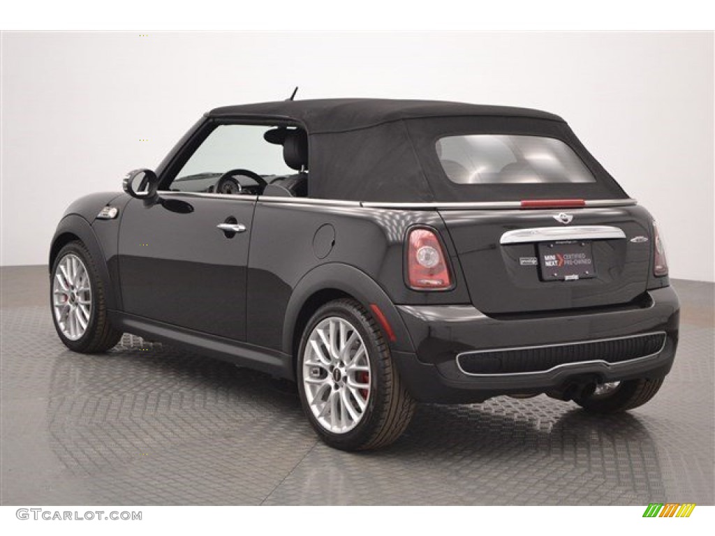 2010 Cooper John Cooper Works Convertible - Dark Silver Metallic / Checkered Carbon Black/Black photo #34